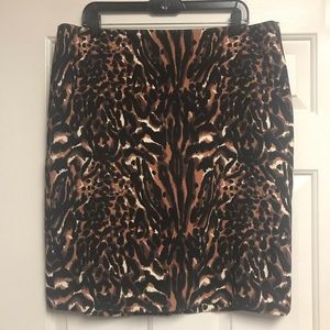 NWT Talbots cheetah/leopard skirt